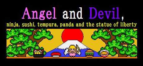 Angel and Devil,ninja,sushi,tempura,panda and the statue of liverty