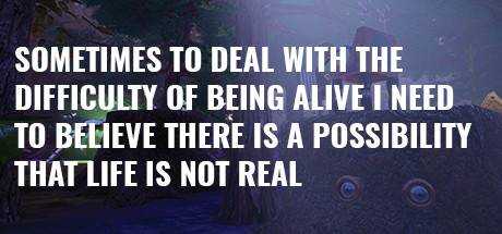 Sometimes to Deal with the Difficulty of Being Alive, I Need to Believe There Is a Possibility That Life Is Not Real.