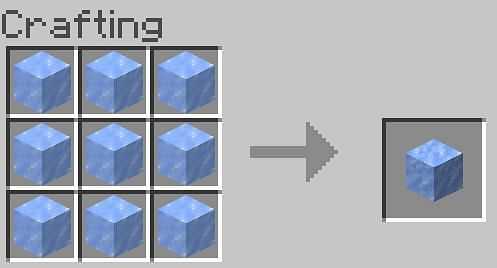 uses of ice in Minecraft
