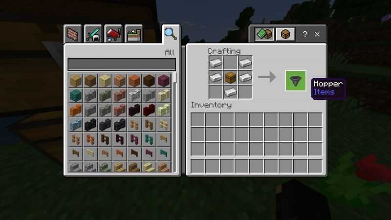 How to make a hopper in minecraft