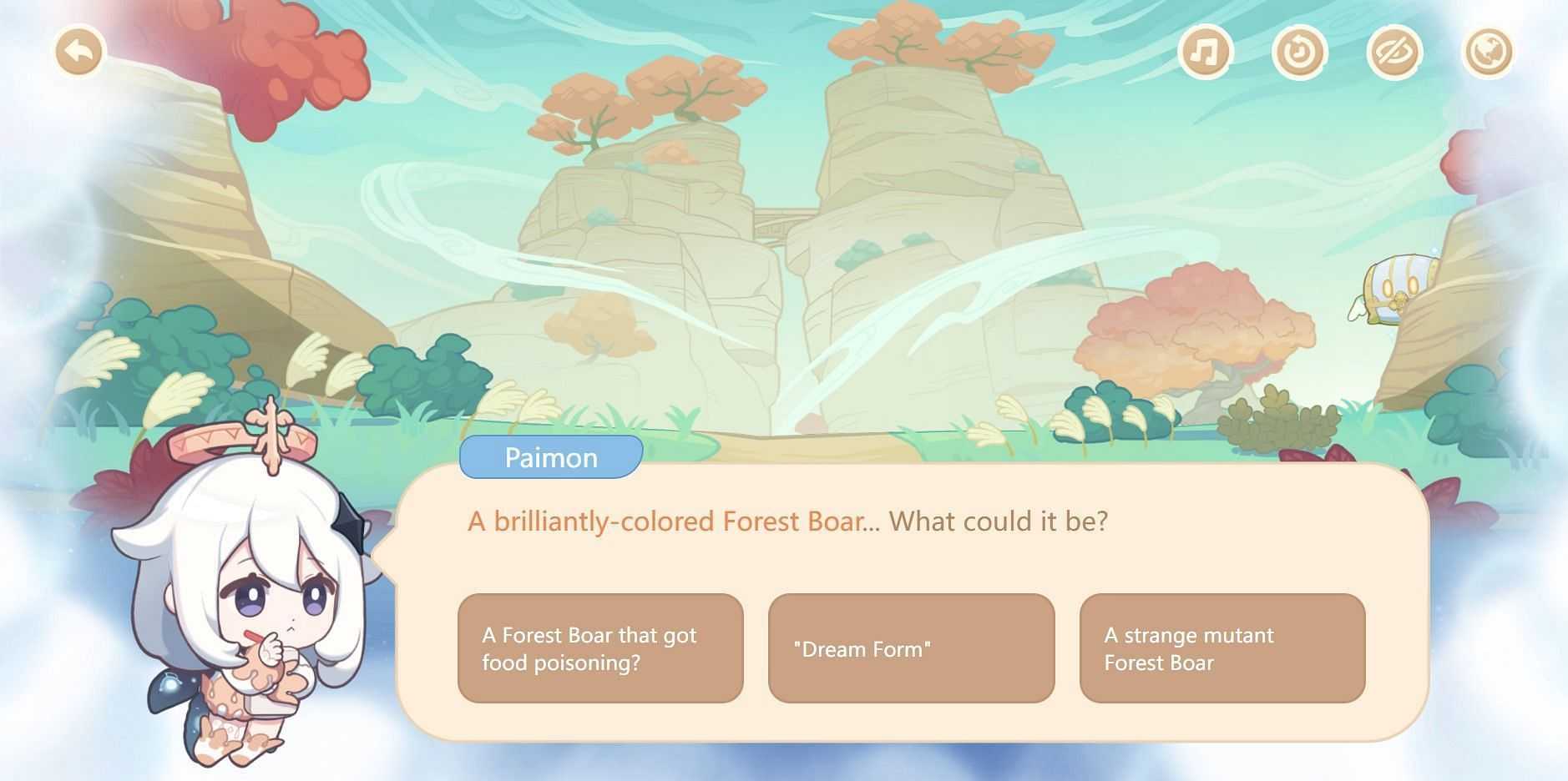 The first question on Day 2 (Image via HoYoverse)