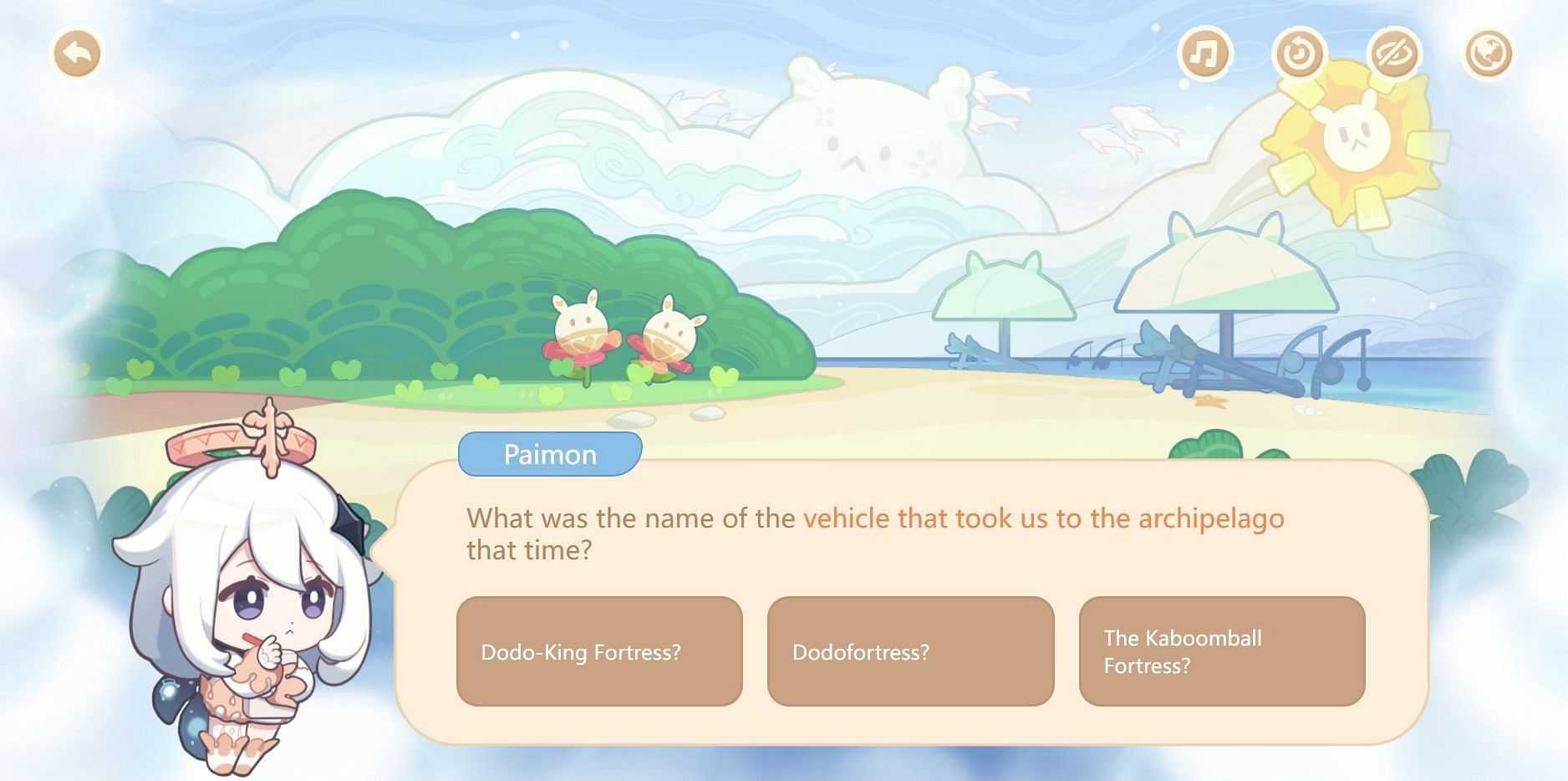 The second question on Day 1 (Image via HoYoverse)