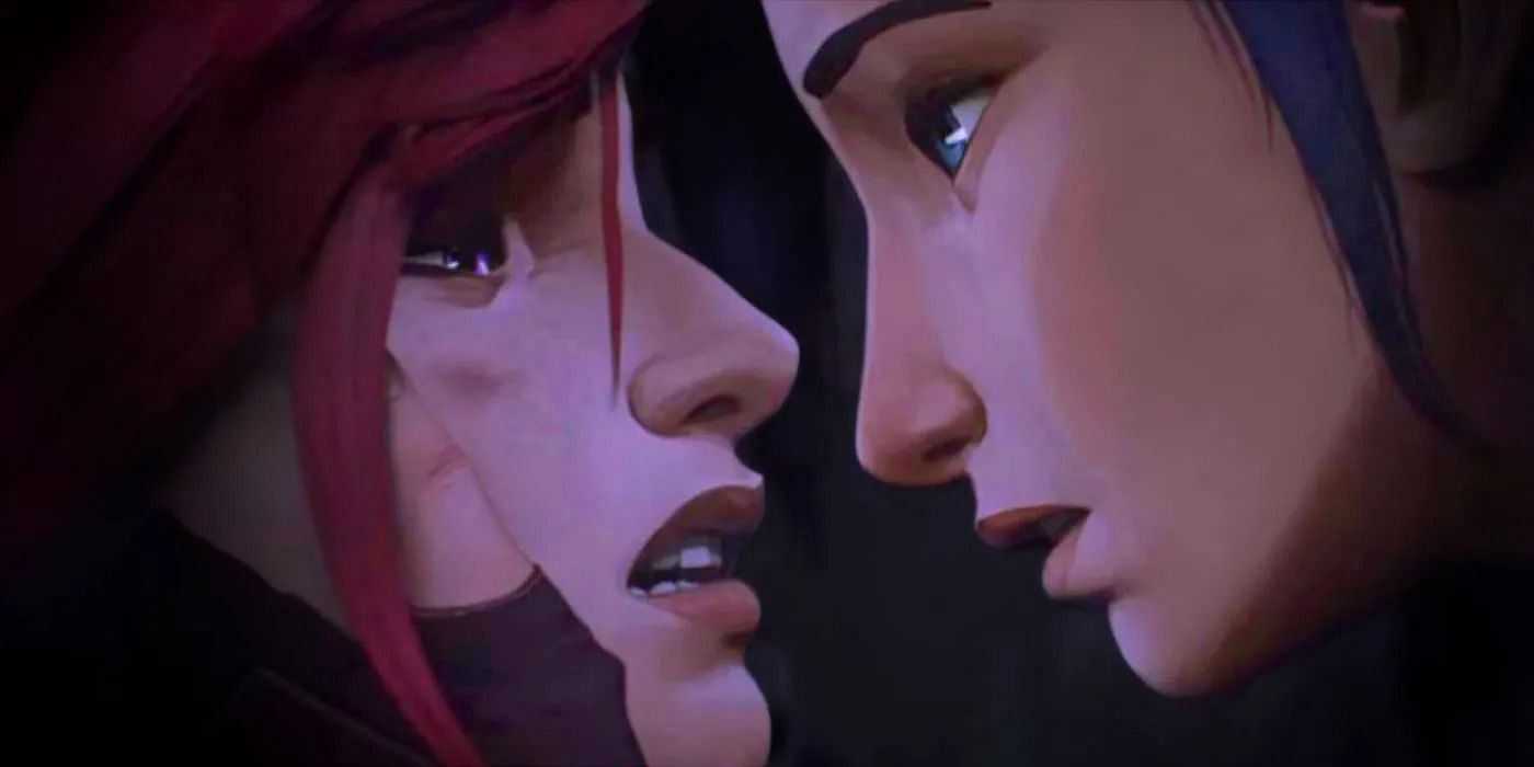League of Legends&#039; Arcane web series chronicles the tale of the sisters Vi and Jinx (Screengrab via Arcane: League of Legends)