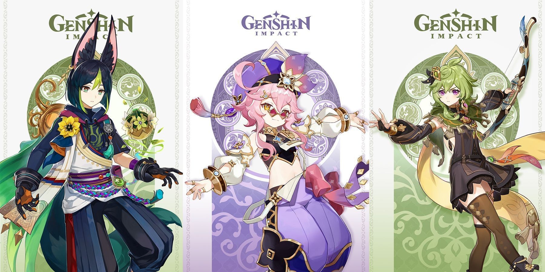 The new playable characters in Genshin Impact 3.0 (Image via HoYoverse)