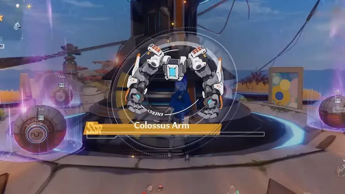 Players will find the Colossus Arms at Navia Bay in Tower of Fantasy (Image via Perfect World)