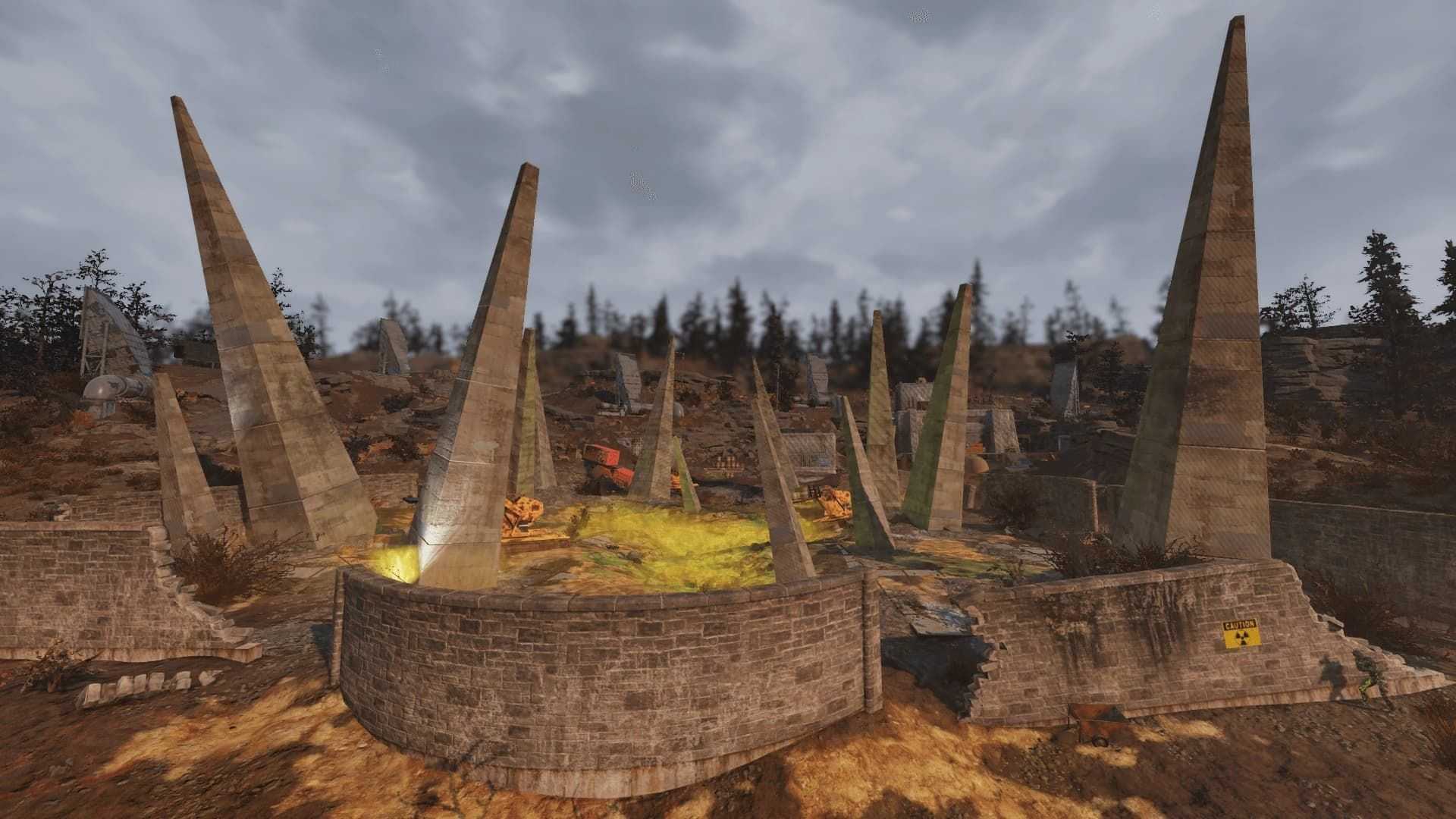 The wastes at the Disposal Field attract Super Mutants to the location (Image via Bethesda)